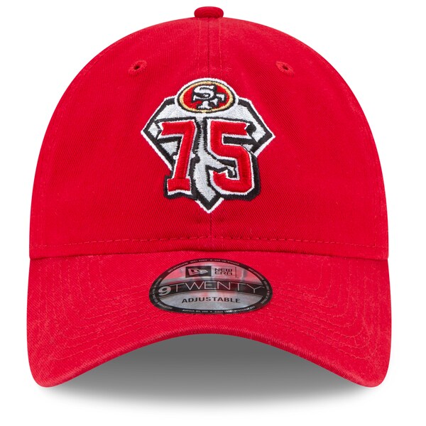 【取寄】NFL 49ers キャップ 75周年記念 Anniversary 9TWENTY アジャスタブル ニューエラ/New Era スカーレット