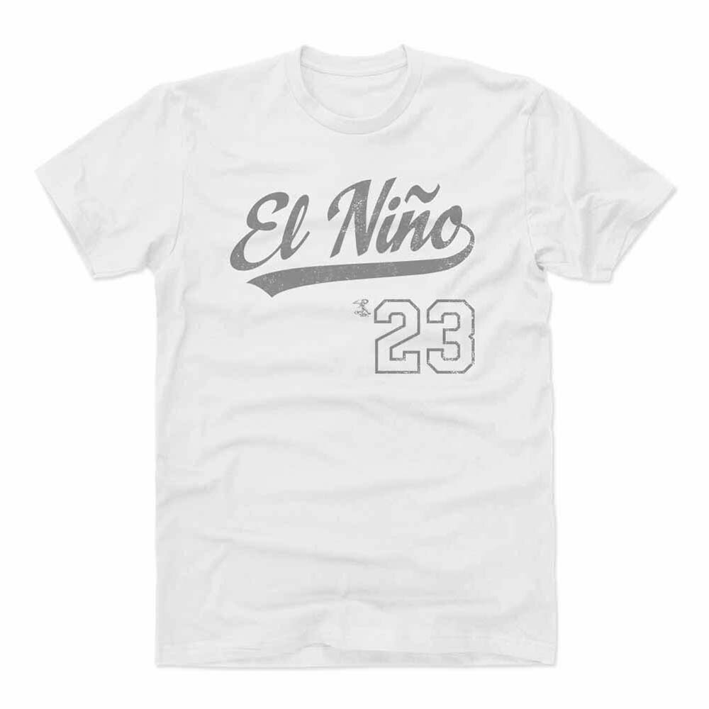 MLB tFih ^eBX Jr phX TVc El Nino 2019 Players Weekend Script T-Shirts 500 Level zCg