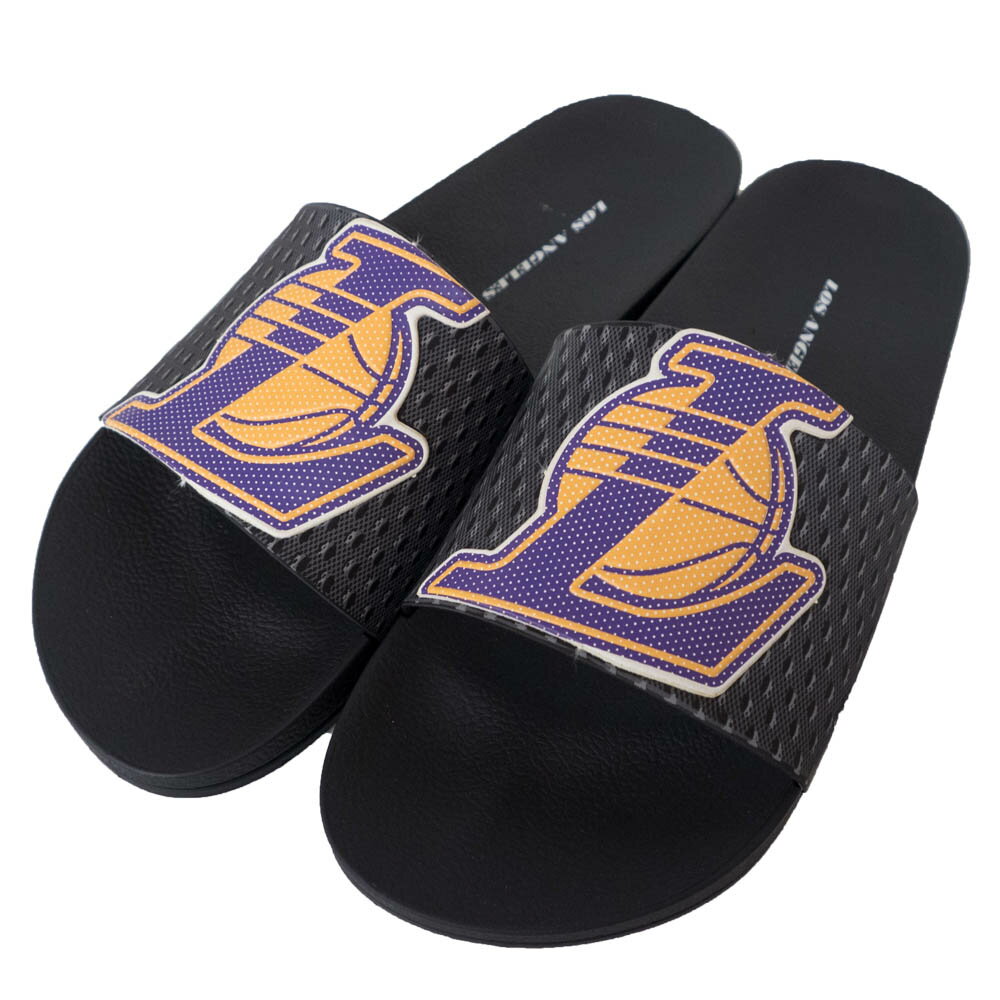 NBA レイカーズ サンダル/シューズ Logo Slide Sandals Rider ブラック