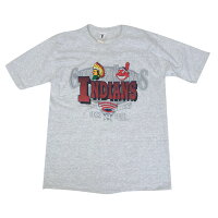 MLB インディアンス Tシャツ ワフー酋長 Chief Wahoo Municipal Stadium1932-1993 1点物 グレー - 
入手困難！！ワフー酋長デザインアパレルが新入荷！
