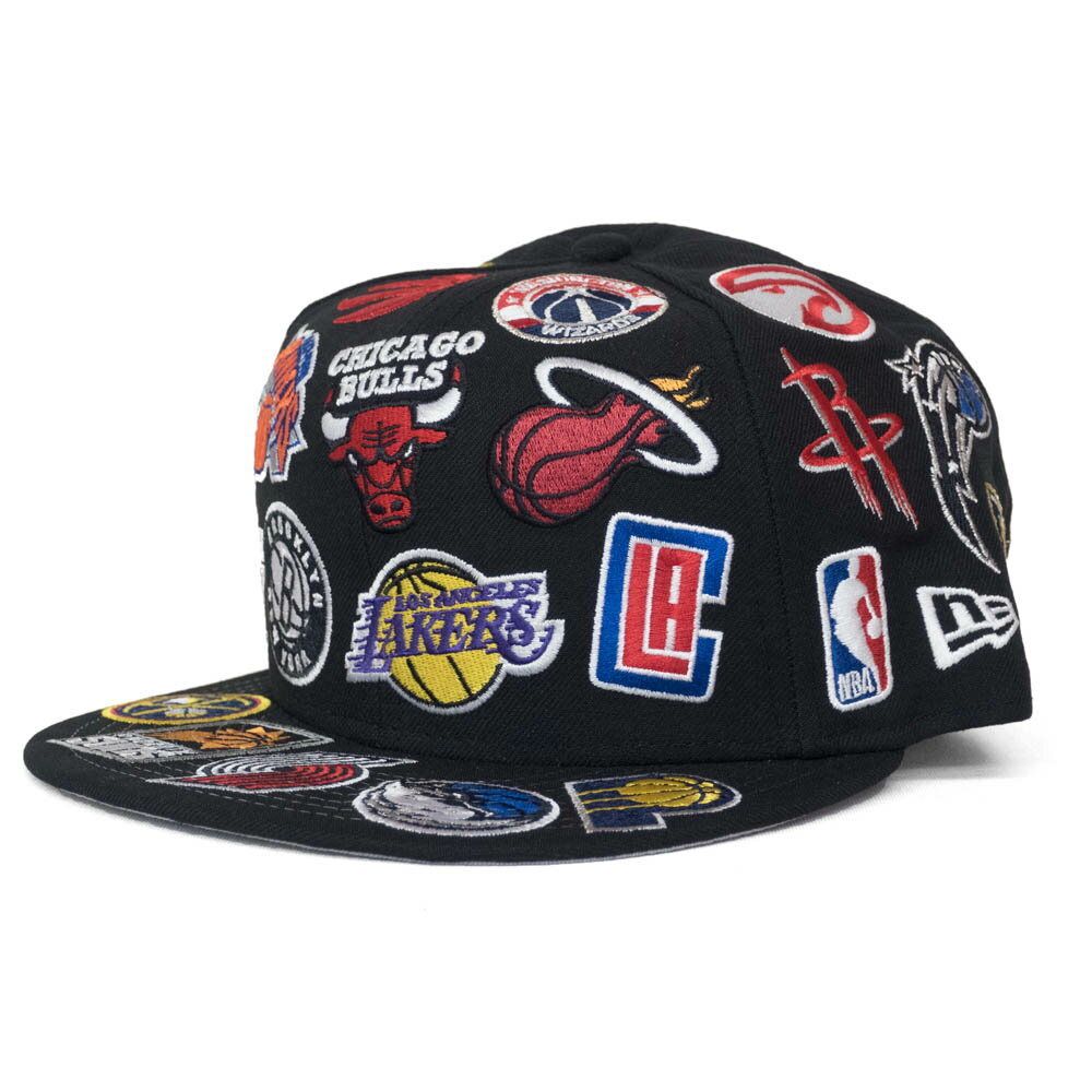 NBA キャップ Team オールオーバー 9FIFTY スナップバック ニューエラ/New Era ブラック