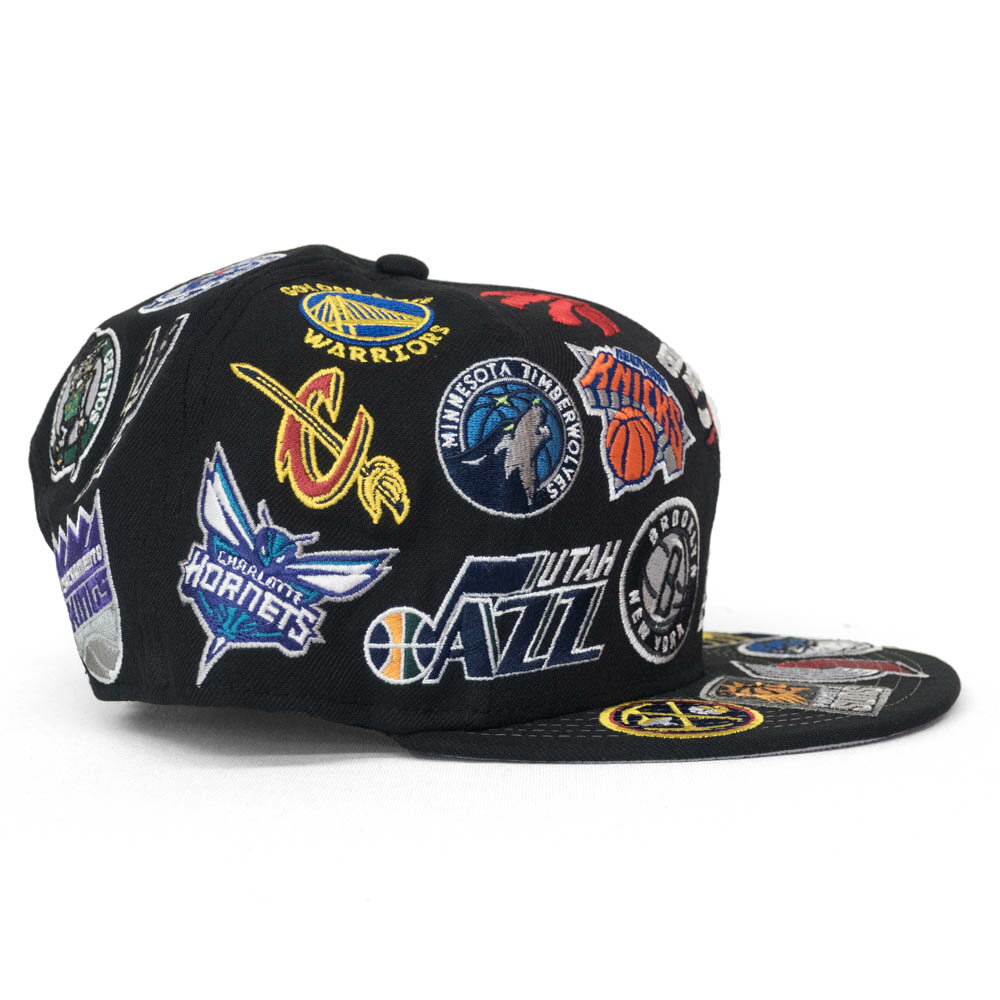 NBA キャップ Team オールオーバー 9FIFTY スナップバック ニューエラ/New Era ブラック