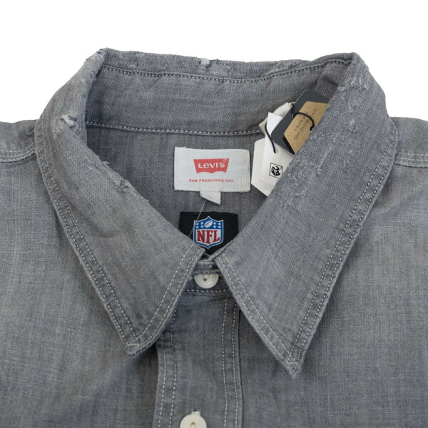 NFL レイダース シャツ リーバイス ヴィンテージ シャンブレー Levi’s グレー