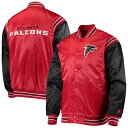 NFL ファルコンズ ジャケット サテンジャケット Enforcer Varsity Jacket ジャケット STARTER レッド ブラック 2212fsg