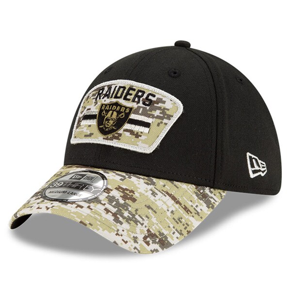 【取寄】NFL レイダース キャップ 2021 サルートトゥサービス Salute To Service 39THIRTY Flex ニューエラ/New Era ブラック カモ