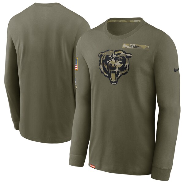 【取寄】NFL Tシャツ ベアーズ 2021 サルートトゥサービス Salute To Service Performance ロングスリーブ ナイキ/Nike Olive - 
軍人に敬意と感謝を！NFL特別記念ロンTEE取寄開始！
