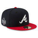 MLB ブレーブス キャップ 2021 ワールドシリーズ進出記念 ホームサイドパッチ 59FIFTY Fitted Hat ニューエラ/New Era