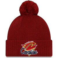 【取寄】NBA キャバリアーズ ニットキャップ 2021 NBA Tip-Off Team Color Pom Cuffed knit ニット帽 ニューエラ/New Era ワイン - 
冬のワンポイントアイテム！NBA ティップオフ チームカラー ニットキャップ 取り寄せ開始！
