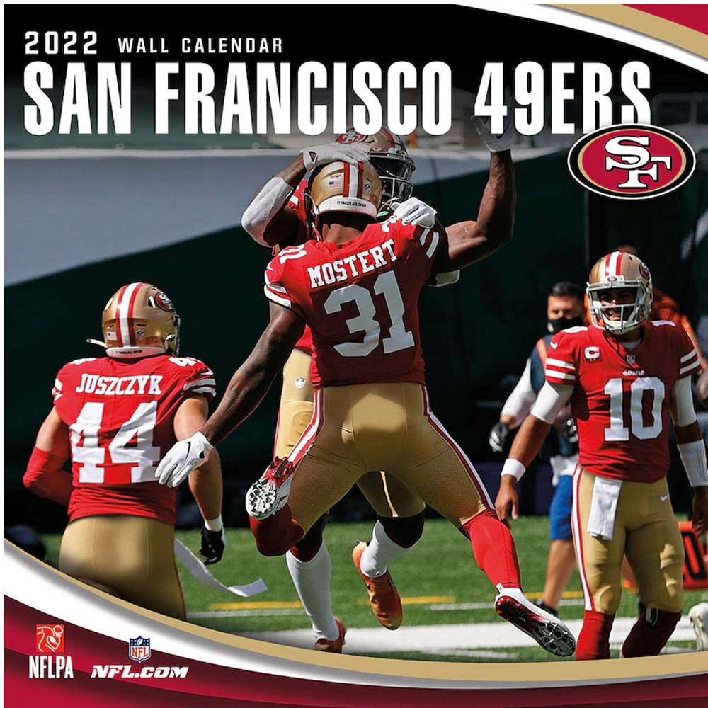 NFL カレンダー 2022年 49ers ミニ 壁掛け CALENDAR Turner