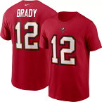 NFL トム・ブレイディ バッカニアーズ Tシャツ ネーム＆ナンバー T-Shirt ナイキ/Nike レッド 23nplf