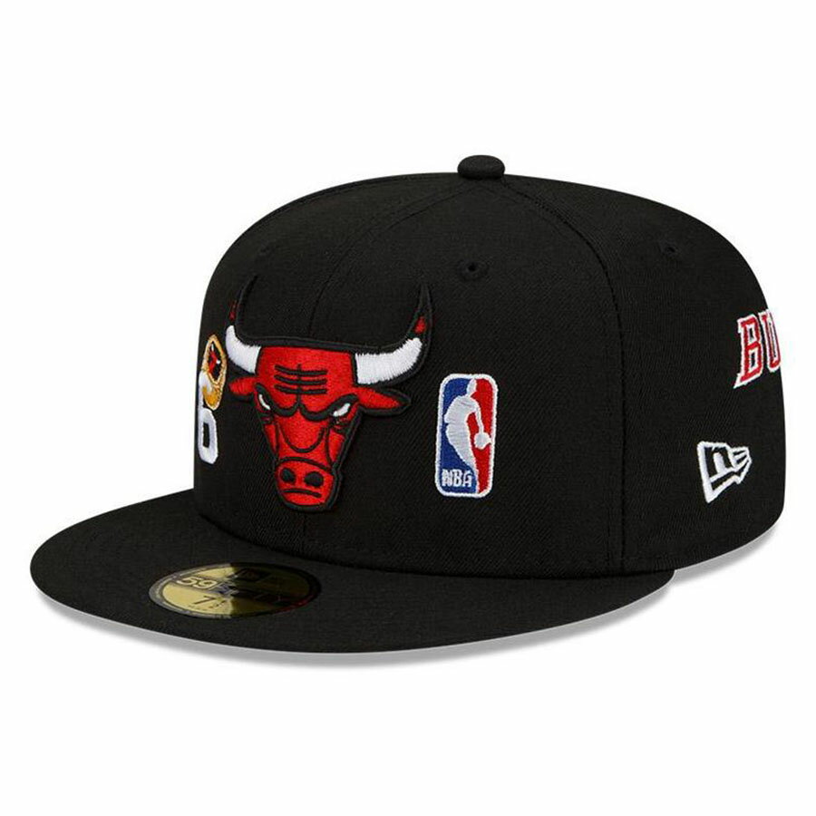 NBA シカゴ・ブルズ キャップ カウントザリングス 優勝記念 59FIFTY Fitted ニューエラ/New Era ブラック - 
定番！NBA x ニューエラ　大量入荷！
