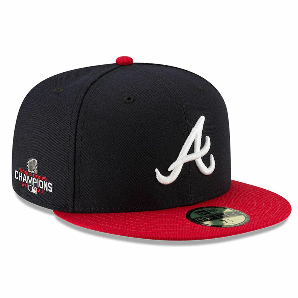 MLB ブレーブス キャップ 2021 ワールドシリーズ 優勝記念 Champions ホームパッチ 59FIFTY Fitted ニューエラ/New Era