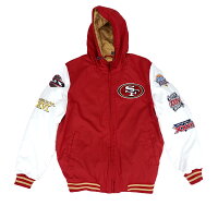 【ピックアップ】NFL 49ers スタジャン NFLスーパーボウル 歴代パッチ POLYFILL フーディー ジャケット アウター G-III Red/White - 
プレーオフ進出決定！NFL49ersグッズ特集！！
