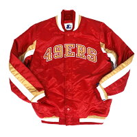 【ピックアップ】NFL 49ers スタジャン THE ACEバーシティー サテン ジャケット アウター G-III レッド - 
49ersが3シーズンぶり18回目の地区優勝❗❗主力QB2人を失いながらも怒涛の快進撃🏈
