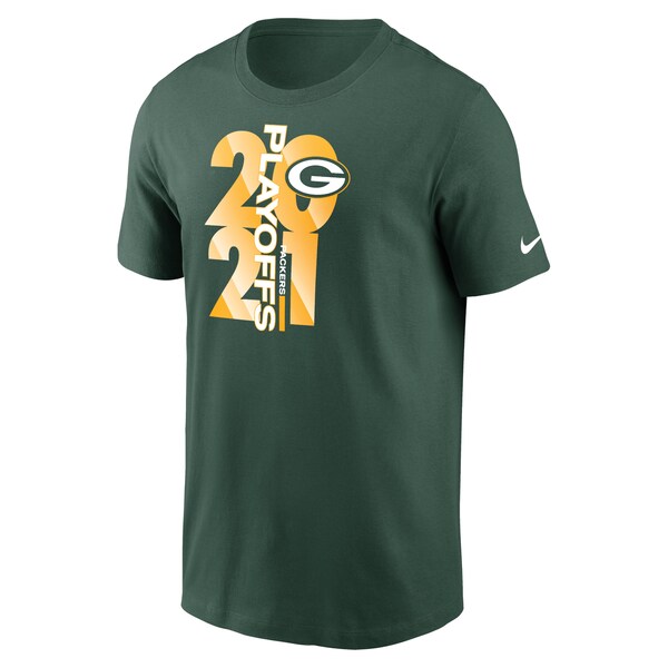 【取寄】NFL パッカーズ Tシャツ 2021 NFL プレーオフ進出記念 Playoffs バウンド Tee ナイキ/Nike グリーン