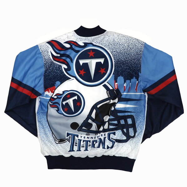 NFL タイタンズ スタジャン シティ スケイプ フルスナップ ジャケット アウター City Scape Jacket G-III ホワイト