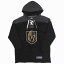 NHL ベガス・ゴールデンナイツ パーカー レースアップ フーディー Lace-Up Hoodie Forever Collectibles ブラック