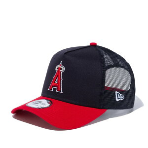 MLB エンゼルス メッシュキャップ 9FORTY A-Frame トラッカー メッシュ Cap ニューエラ/New Era ネイビー スカーレット