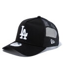 MLB ドジャース メッシュキャップ 9FORTY A-Frame トラッカー メッシュ Cap ニューエラ/New Era ブラック ホワイト