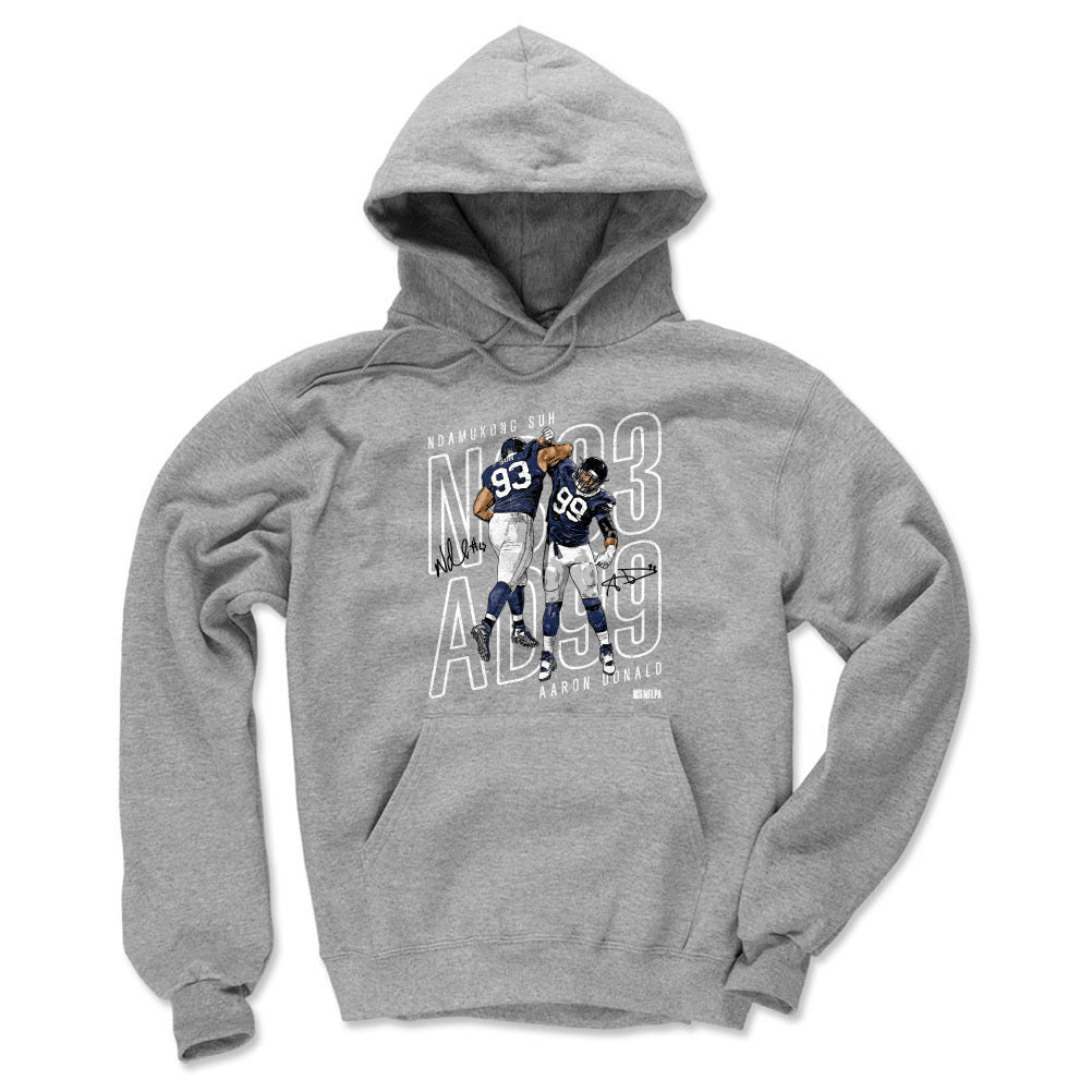 NFL エンダムカン・スー & アーロン・ドナルド ラムズ パーカー Celebration W WHT Hoddie フーディー 500level グレー