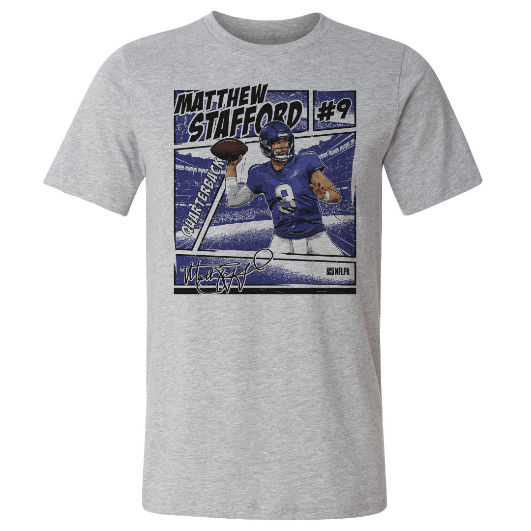 NFL マシュー・スタッフォード ラムズ Tシャツ Los Angeles R Comic T-shirt 500level ヘザーグレー 23nplf