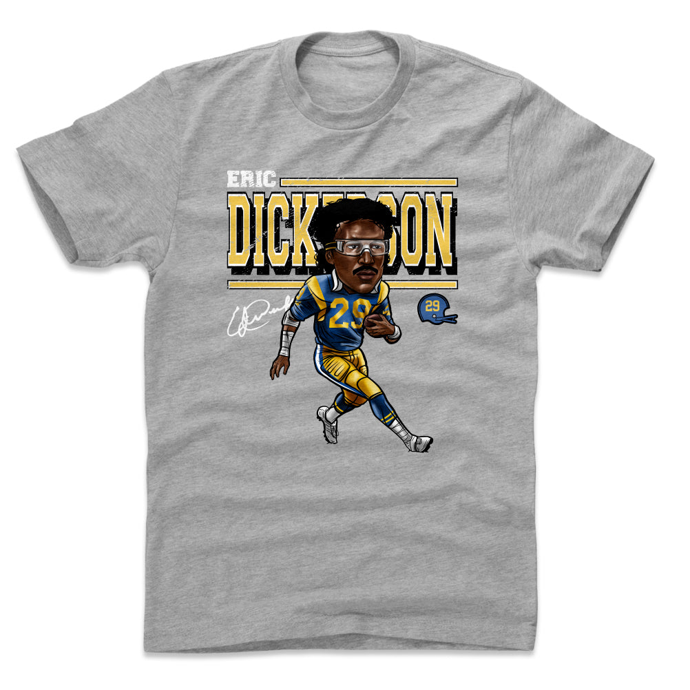 NFL エリック・ディッカーソン ラムズ Tシャツ Cartoon WHT T-shirt 500level ヘザーグレー