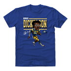 NFL エリック・ディッカーソン ラムズ Tシャツ Cartoon WHT T-shirt 500level ロイヤルブルー