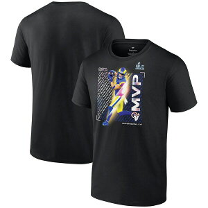 NFL クーパー・カップ ラムズ Tシャツ 第56回 スーパーボウル 優勝 MVP記念 Super Bowl LVI Champions Tee ブラック 23nplf