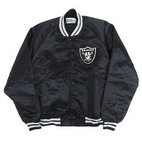 【ピックアップ】NFL レイダース スタジャン ビンテージ サテン デッドストック Satin ジャケット Jacket Chalk Line ブラック - 
冬はこれで決まり！　NFLジャケット特集✨
