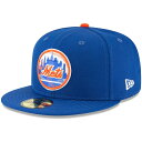 MLB メッツ 帽子 クーパーズタウン Cooperstown Collection Logo 59FIFTY Fitted ニューエラ/New Era ロイヤル