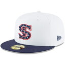 MLB ホワイトソックス 帽子 クーパーズタウン Cooperstown Collection Logo 59FIFTY Fitted ニューエラ/New Era ホワイト