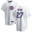 MLB 鈴木誠也 カブス ユニフォーム レプリカジャージ Replica Jersey ナイキ/Nike ホーム ホワイト 23wbsf