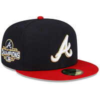 MLB ブレーブス キャップ 2022 ゴールドプログラム Gold Program 59FIFTY Fitted Hat ニューエラ/New Era ネイビー - 
WS優勝チームの証！ブレーブスゴールドプログラムCAPが入荷！最短でお届けできます！
