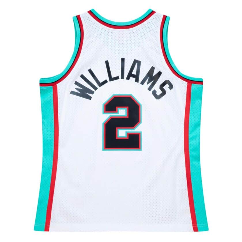 MLB.NBAグッズショップ SELECTIONのNBA ジェイソン・ウィリアムス グリズリーズ ユニフォーム スウィングマン2001-02 ミッチェル＆ネス/Mitchell & Ness ホワイト｜アングル3