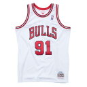 NBA デニス・ロッドマン シカゴ・ブルズ ユニフォーム スウィングマン 1997-98 ミッチェル&ネス/Mitchell & Ness ホワイト