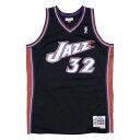 NBA カール・マローン ユタ・ジャズ ユニフォーム スウィングマン 1998-99 ミッチェル&ネス/Mitchell & Ness ブラック