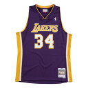NBA シャキール・オニール レイカーズ ユニフォーム スウィングマン 1999-00 ミッチェル&ネス/Mitchell & Ness パープル