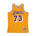 NBA デニス・ロッドマン レイカーズ ユニフォーム スウィングマン 1998-99 ミッチェル&ネス/Mitchell & Ness ゴールド