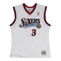 【ピックアップ】NBA アレン・アイバーソン 76ers ユニフォーム スウィングマン ホーム 2000-01 ミッチェル＆ネス/Mitchell & Ness ホワイト - 
猛暑続きのこの夏こそ即、活躍間違いなし！　ミッチェルアンドネス復刻ジャージ特集！
