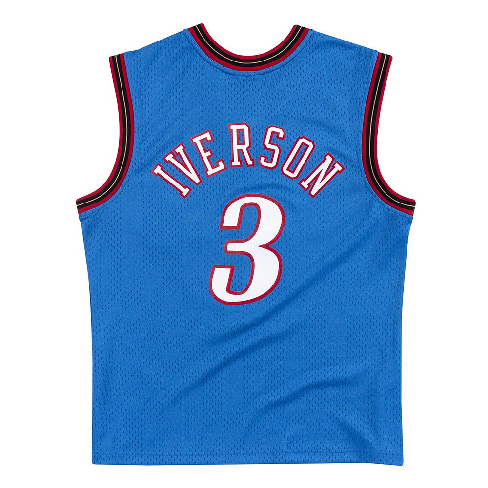 MLB.NBAグッズショップ SELECTIONのNBA アレン・アイバーソン 76ers ユニフォーム スウィングマン オルタネイト 1999-00 ミッチェル＆ネス/Mitchell & Ness ロイヤル｜アングル2