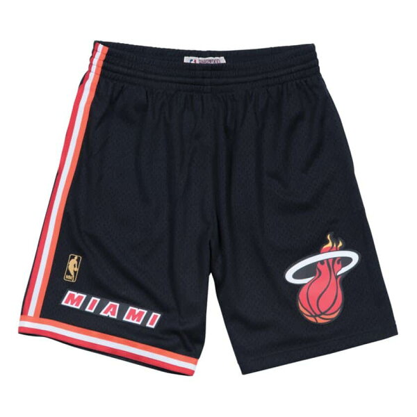 【ピックアップ】NBA マイアミ・ヒート ショートパンツ スウィングマンショーツ ロード1996-97 ミッチェル＆ネス/Mitchell & Ness ブラック