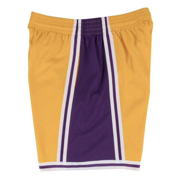 【ピックアップ】NBA レイカーズ ショートパンツ スウィングマンショーツ ホーム1996-97 ミッチェル＆ネス/Mitchell & Ness LightGold/Purple