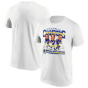 NFL ラムズ Tシャツ カリカチュア 2022 第56回 スーパーボウル 優勝記念 Super Bowl LVI Champions ホワイト(4)