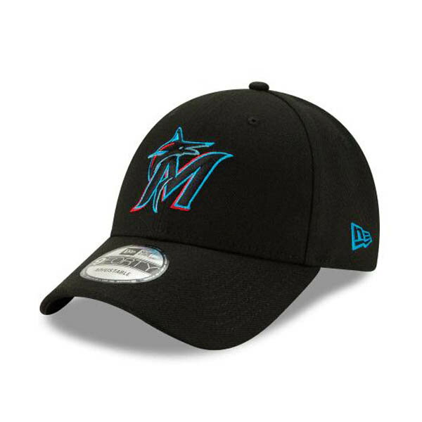 マーリンズ キャップ MLB ニューエラ 9FORTY リーグ アジャスタブル New Era ゲーム (ブラック)