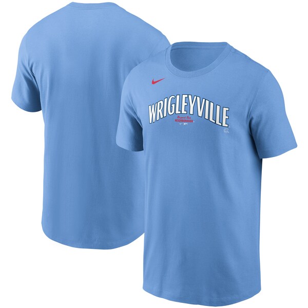 Rakuten - MLB カブス Tシャツ Team シティーコネクト City Connect Wordmark T-Shirt ナイキ/Nike ライトブルー