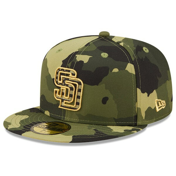 【ピックアップ】MLB パドレス キャップ 2022 アームドフォースデー Armed Forces Day On-Field 59FIFTY Fitted ニューエラ/New Era カモ