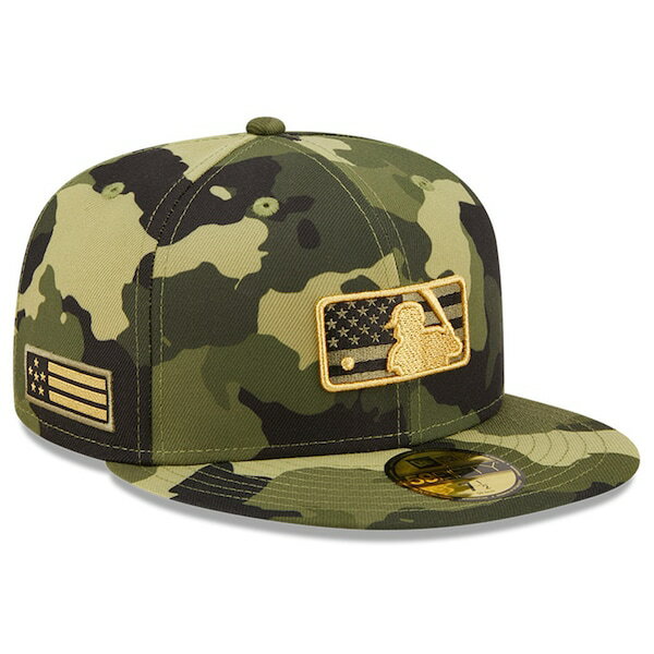 樂天商城 - MLB ロゴ キャップ 2022 アームドフォースデー Armed Forces Day On-Field 59FIFTY Fitted ニューエラ/New Era カモ