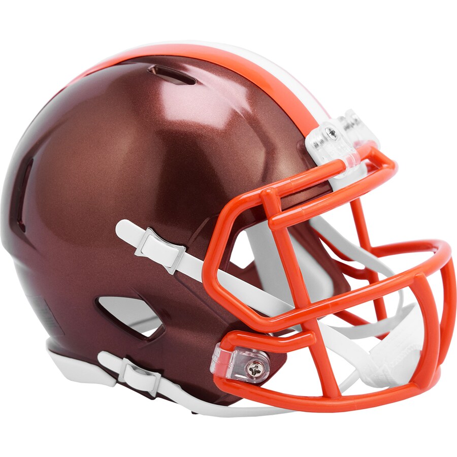 NFL ブラウンズ ミニヘルメット Unsigned 無地 FLASH Alternate Revolution Speed Mini Football Helmet Riddell