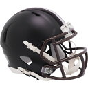 NFL ブラウンズ ミニヘルメット Unsigned 無地 Flat Black Alternate Speed Mini Football Helmet Riddell