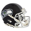 NFL シーホークス ミニヘルメット Black Matte Alternate Speed Min ...